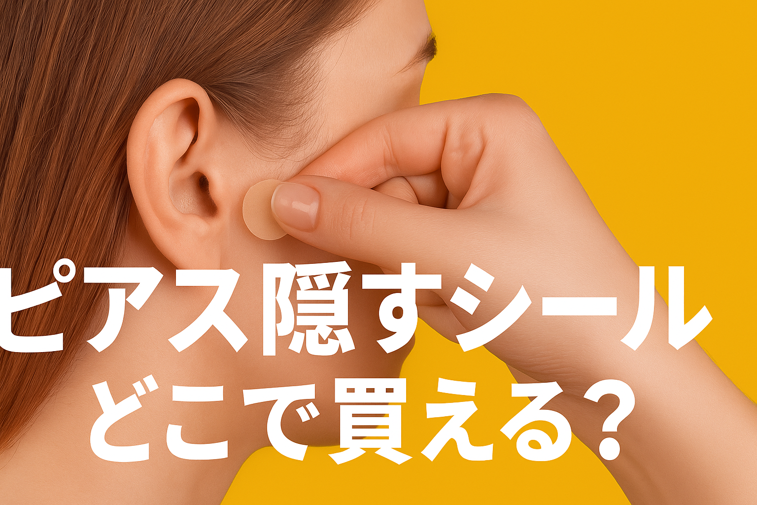 ピアス隠すシールの使い方と選び方