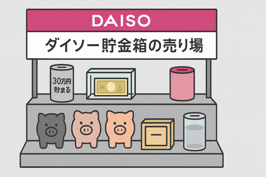 ダイソー貯金箱の売り場はどこ?種類と特徴を解説