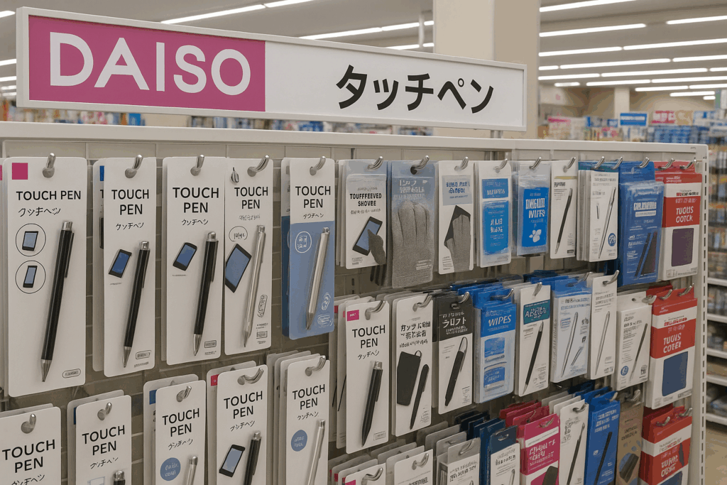 ダイソータッチペンの売り場と対応機種