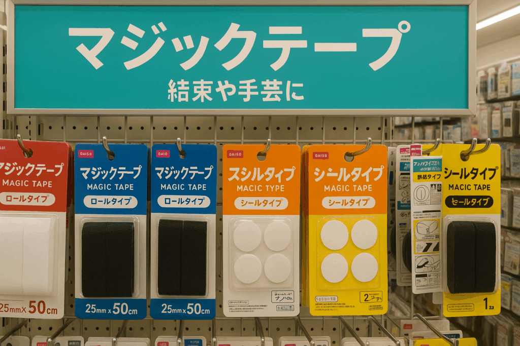 ダイソーのマジックテープ売り場はどこ？おすすめの使い道と選び方ガイド